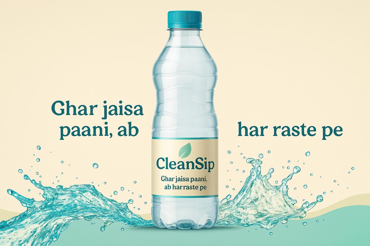 CleanSip Water Bottle Banner